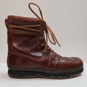 Timberland Pendleton Men Schazzberg High Moc Toe Boot Brown Leather 400g Sz 10.5